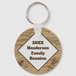 Llavero Reunión de familia Marrón de madera Grain Photo Ke