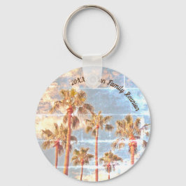 Llavero Reunión familiar Keepsake Faded Photo Palm Tree
