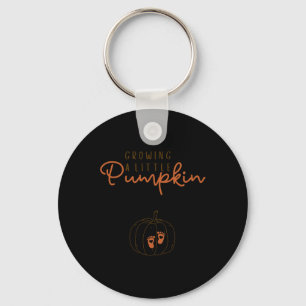 Llavero Revelación de embarazo de una pequeña calabaza de 