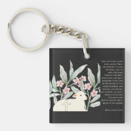 Llavero Revelation 5 Redeemed Black Square Keychain