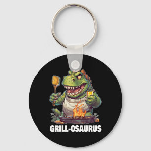Llavero Rex Bbq Dinosaur Funny Fathers Day Grilling