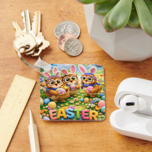 llavero rex hoot estilo Pascua