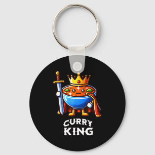 Llavero Rey del Curry Frase Divertida Amante de la Comida