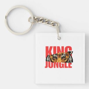 Llavero Rey Jungla – Diseño de Poder de Tigre Salvaje