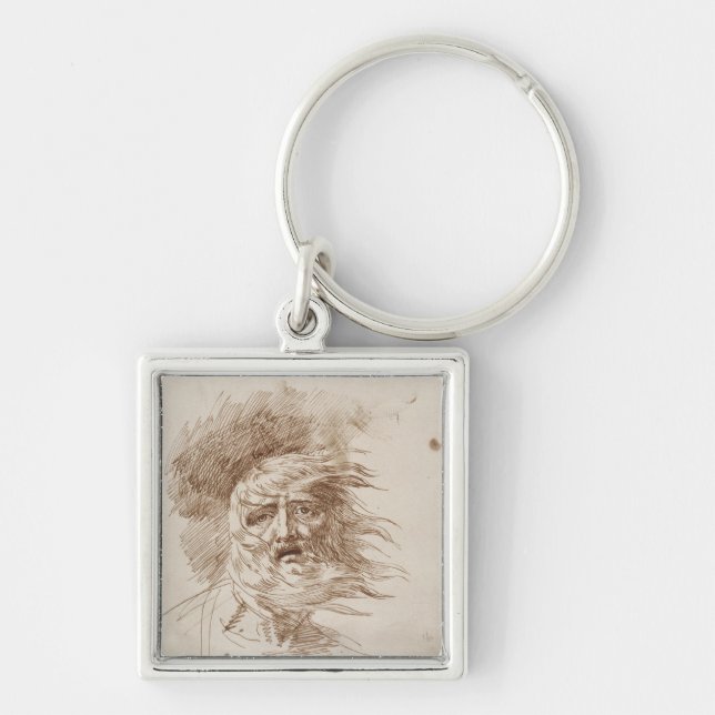 Llavero Rey Lear en la tormenta (tinta de la pluma y del (Frente)