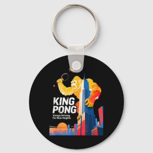 Llavero Rey Pong Divertida Mesa De Tenis Aficionado Estilo