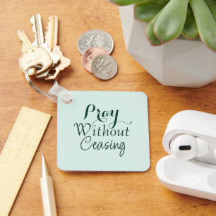 Llavero Reza la Biblia contra la luz de la oración cristia