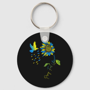 Llavero Reza Por Ucrania Girasol Bandera Ucraniana Ucrania