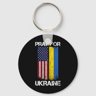 Llavero Reza Por Ucrania Us Bandera De Ucrania Vintage Apo