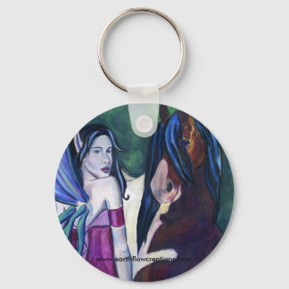 Llavero Rhiannon y su cadena facial de caballos