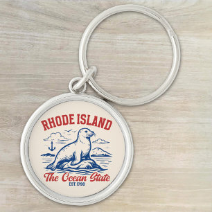 Llavero Rhode Island Beach Vibes Gift Idea