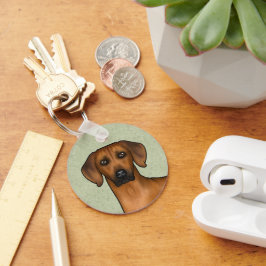 Llavero Rhodesian Ridgeback Perro León Marrón Lindo Con No