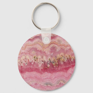 Llavero Rhodochrosite Gemstone Keychain