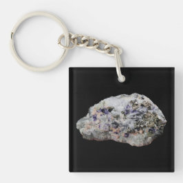 Llavero Rhodocrosita Pirita Fluorita Turmalina