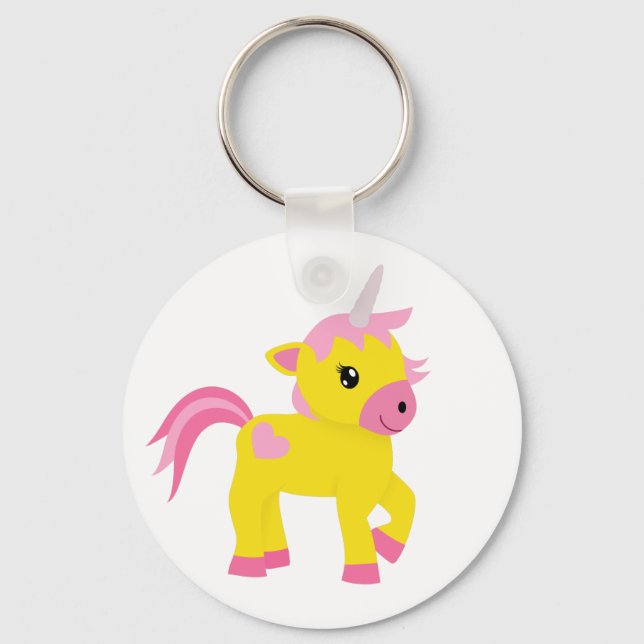 Llavero Rhubarb y Custard Unicorn (Anverso)