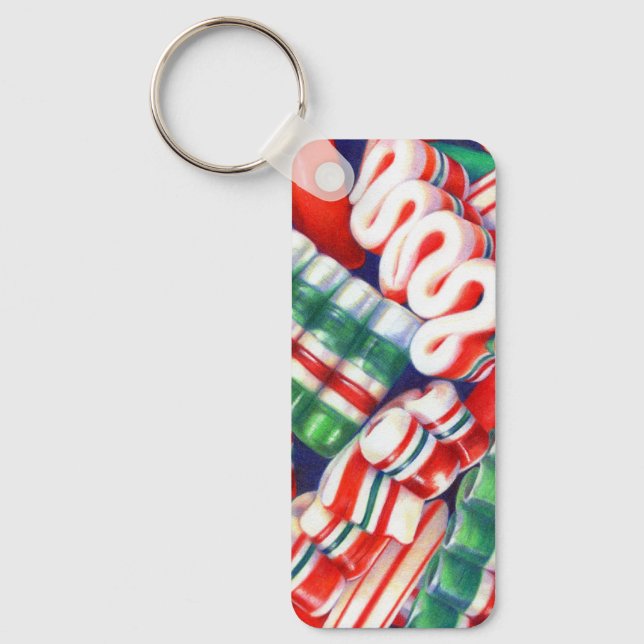 Llavero RIBBON CANDY Aluminio Rectangle Keychain (Anverso)