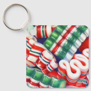 Llavero RIBBON CANDY Aluminio Square Keychain