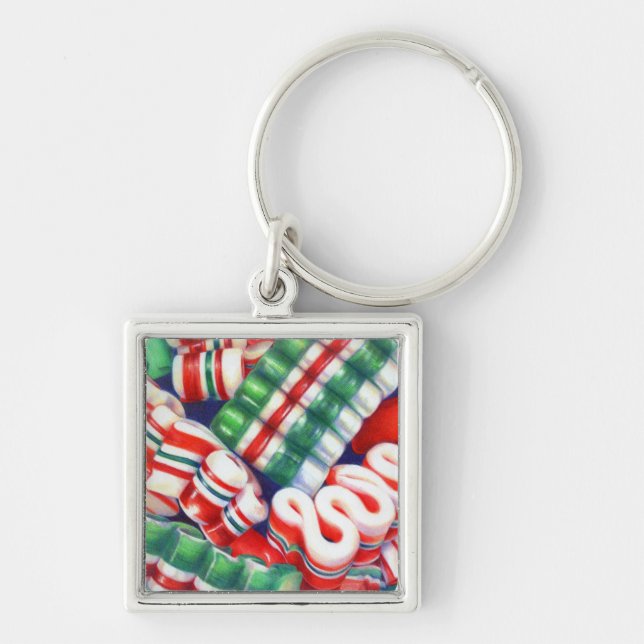 Llavero RIBBON CANDY Premium Square Keychain (Frente)