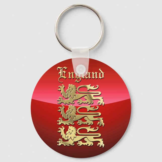 Llavero Richard el Escudo Real de Inglaterra de Lionheart (Anverso)