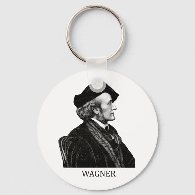 Llavero Richard Wagner, negro (Anverso)