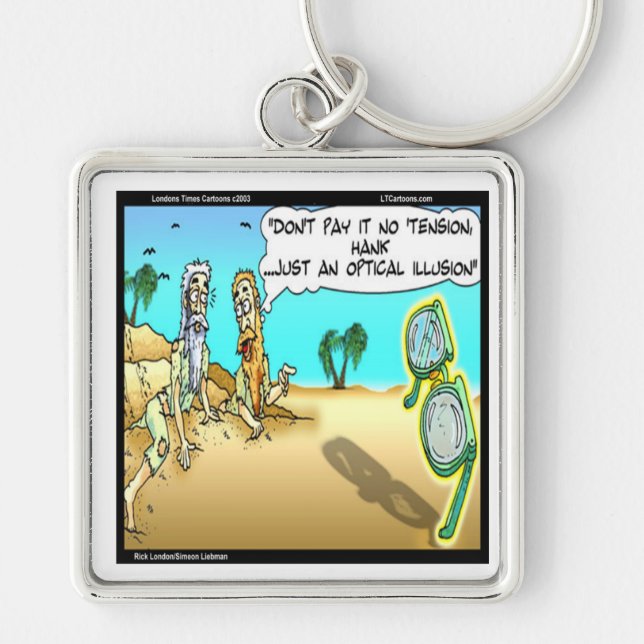 Llavero Rick London Funny Optical Optometrist Illusion (Frente)