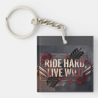 Llavero ride hard, live wild