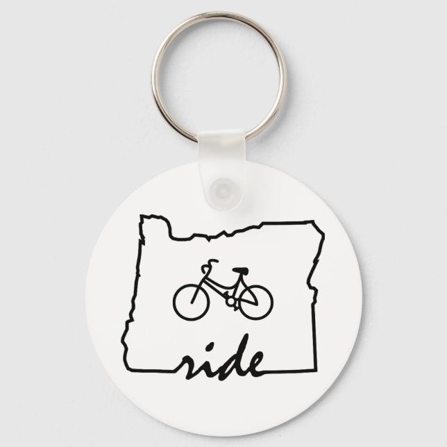 Llavero Ride Oregon (Ciclismo) (Anverso)