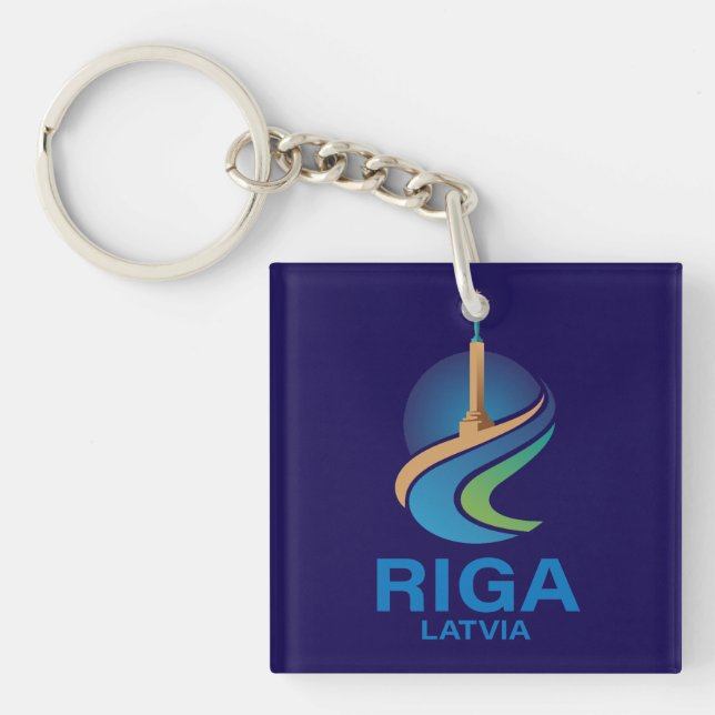 Llavero Riga Letonia (Frente)