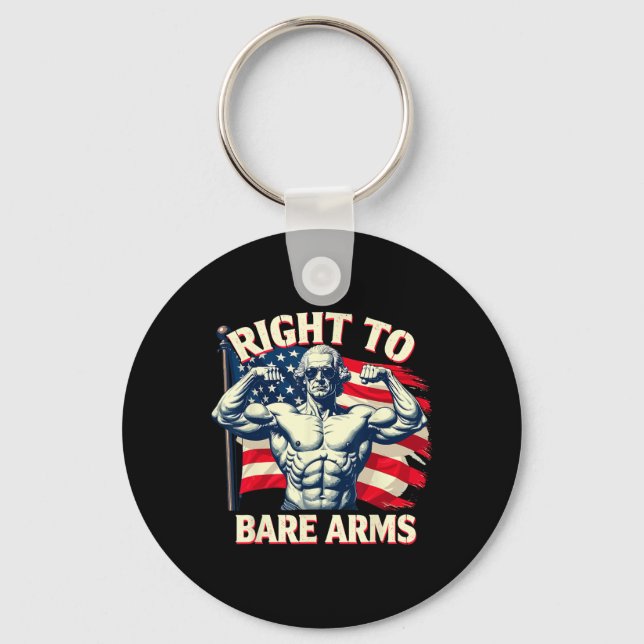 Llavero Right To Bare Arms George Washington Bodybuilder G (Anverso)