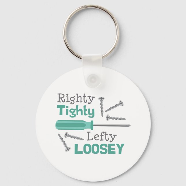 Llavero Righty Tighty Lefty Loosey (Anverso)