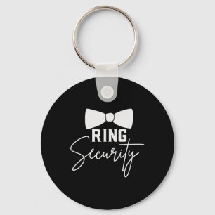 Llavero Ring Bearer Wedding Party Squad Security Dude Marr