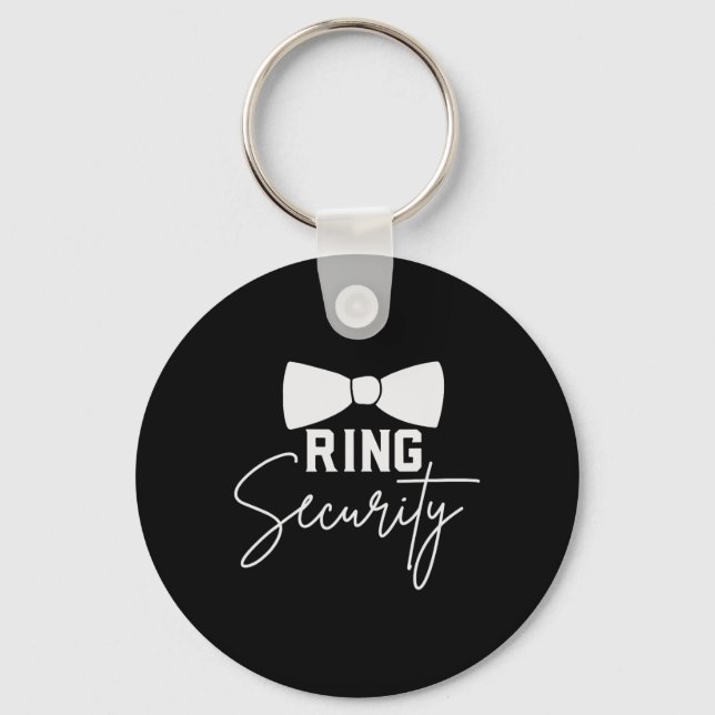 Llavero Ring Bearer Wedding Party Squad Security Dude Marr (Anverso)