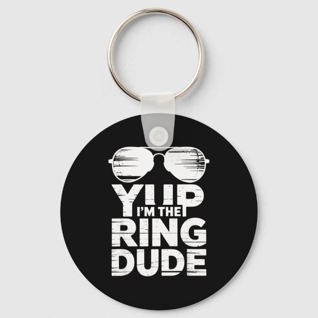 Llavero Ring Security Wedding Party Funny Ring Bearer  (Anverso)