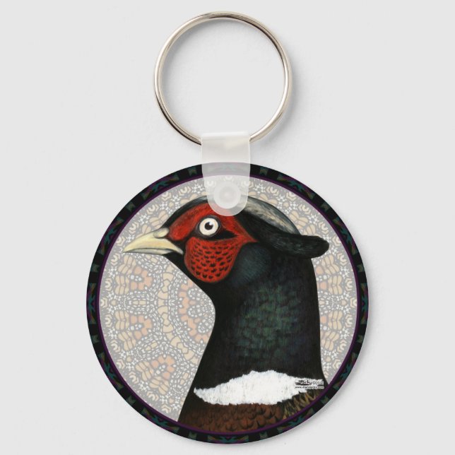 Llavero Ringneck Pheasant Circle (Anverso)