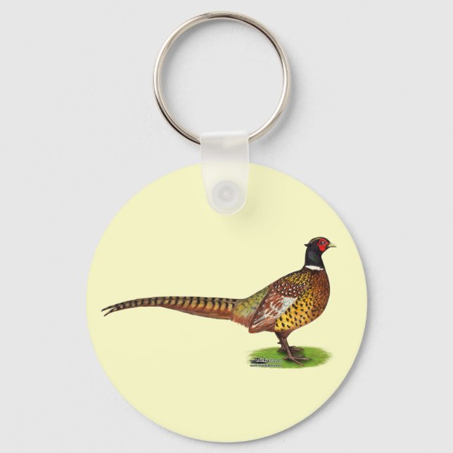 Llavero Ringneck Pheasant Rooster (Anverso)