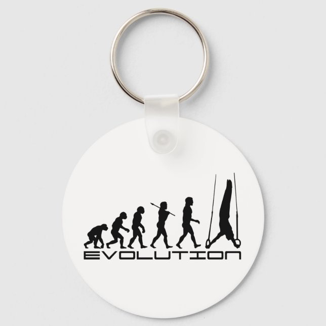 Llavero Rings Still Gymnastics Sport Evolution Art (Anverso)