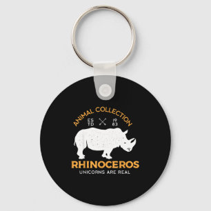Llavero Rinocerontes Unicornios Son Animales Divertidos De