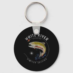 Llavero Río Blanco Arkansas Trucha Pesca con Mosca Souveni