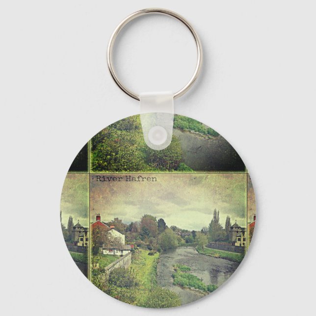 Llavero Río Hafren en Newtown, Powys (Anverso)