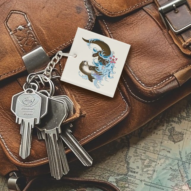 Llavero Río Otter Water Cute (Subido por el creador)