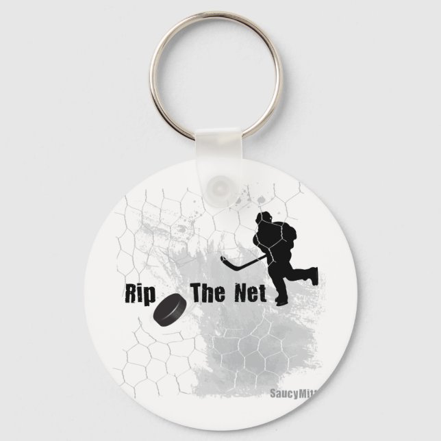 Llavero Rip the Net Hockey (Anverso)