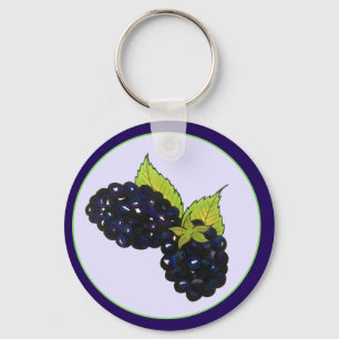 Llavero Ripe Summer Blackberries Blackberry Berry Berries