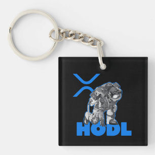 Llavero Ripple XRP Criptocurrency -Crypto Astronaut-HODL