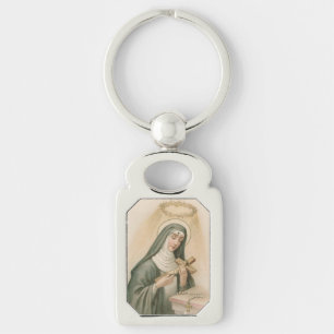 Llavero Rita de Cascia (M 015) Rectangular Metalizado