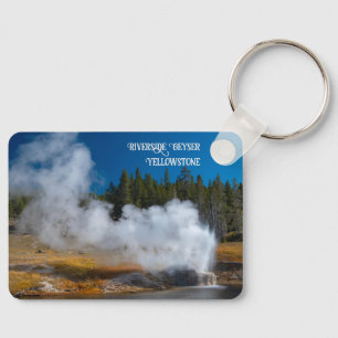 Llavero Riverside Geyser Eruption Yellowstone