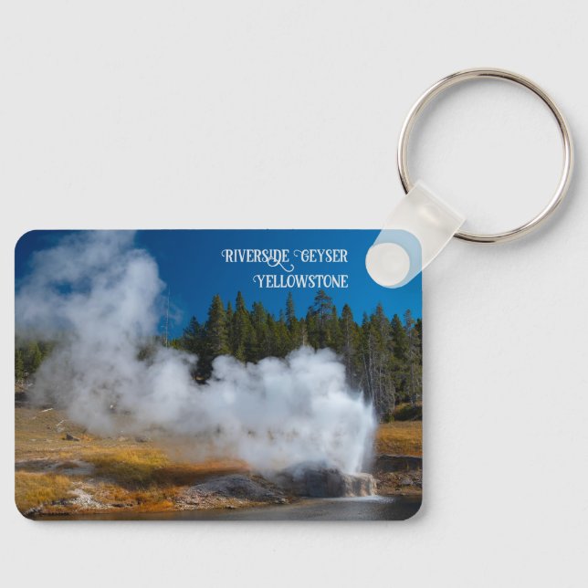 Llavero Riverside Geyser Eruption Yellowstone (Anverso)