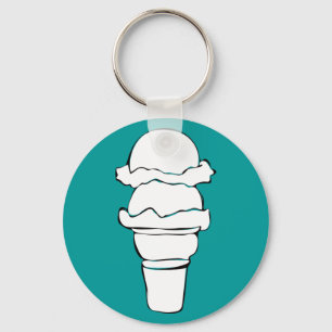 Llavero rizos de helado