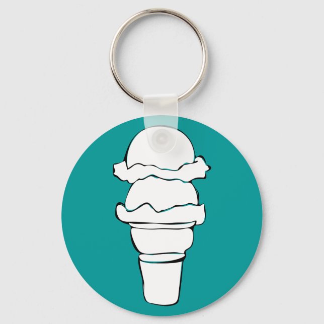 Llavero rizos de helado (Anverso)