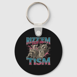 Llavero Rizz Em Con El Meme De Tismo Gracioso Autismo Auti