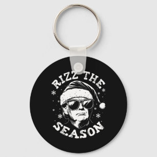 Llavero Rizz La Temporada Funny Trump Feliz Navidad Santa
